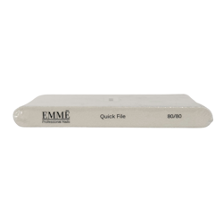 Emme Nail File Small Square Zebra Grit 80/80 (25 pcs/pack)