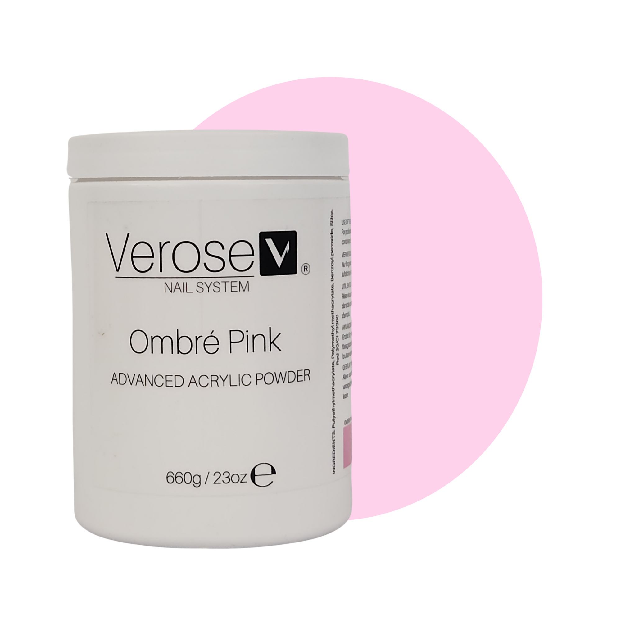 VEROSE ACRYLIC POWDER – OMBRÉ PINK 650g