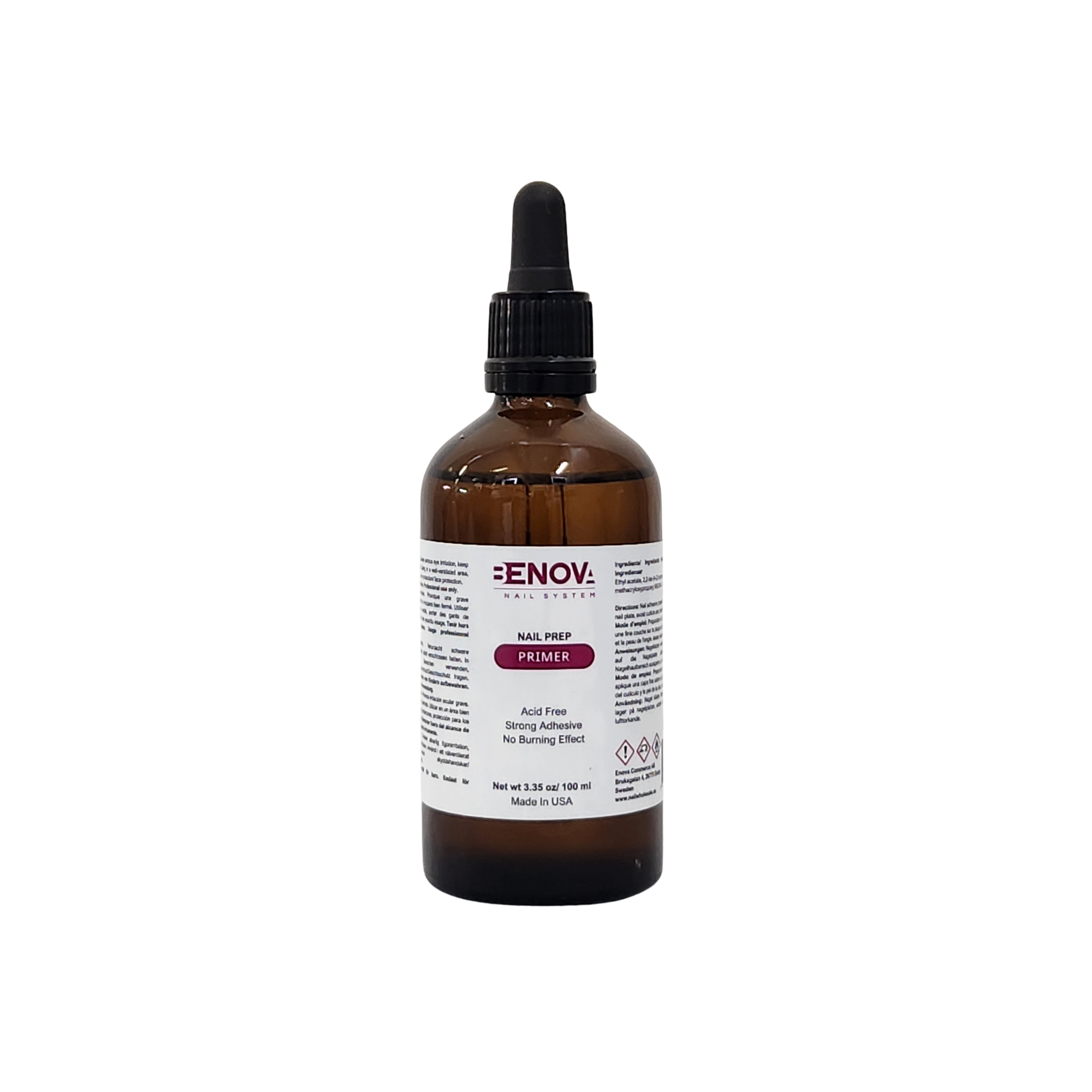 Benova Acid Free Nail Primer 3.35oz/100ml