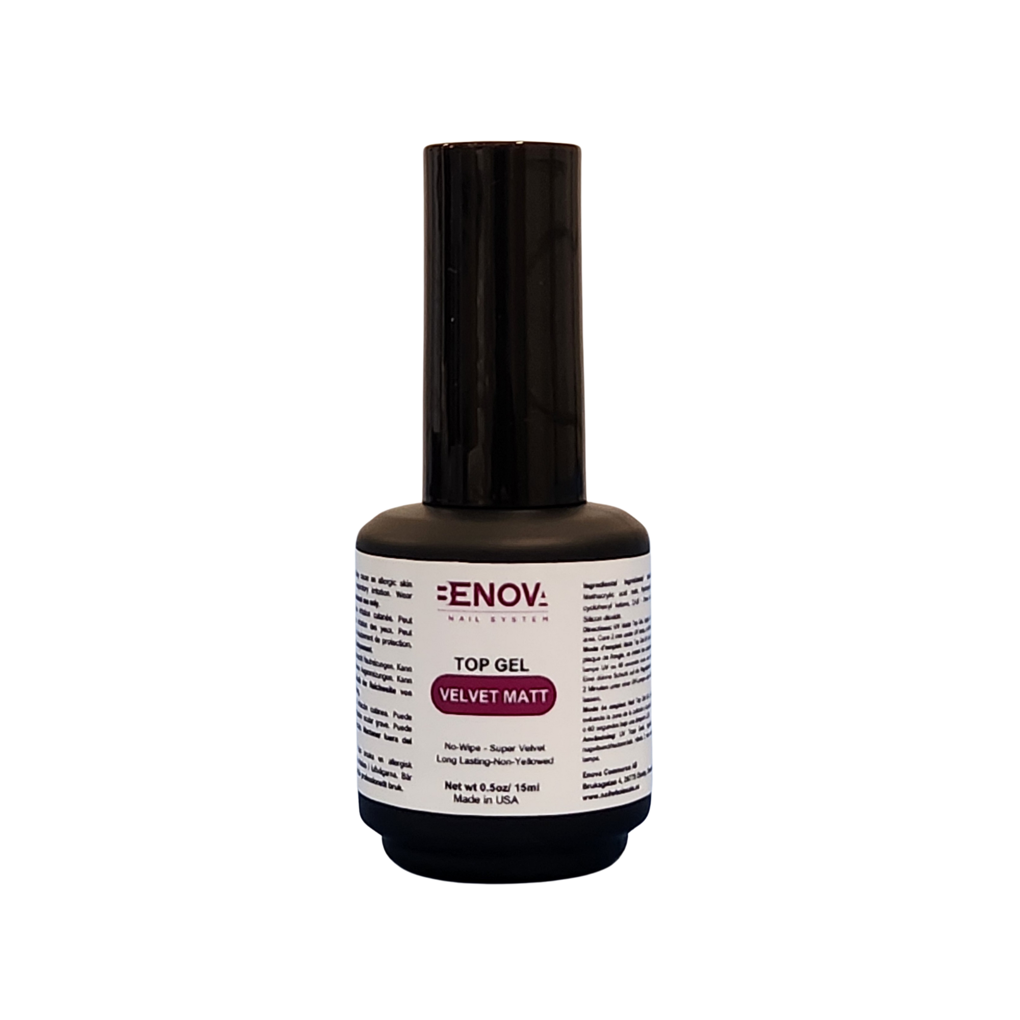 Benova Top No-wipe Velvet Matt 0.5oz/15ml