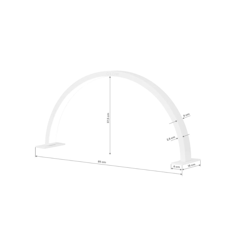 Half Moon LED Nail Desk Lamp - WHITE