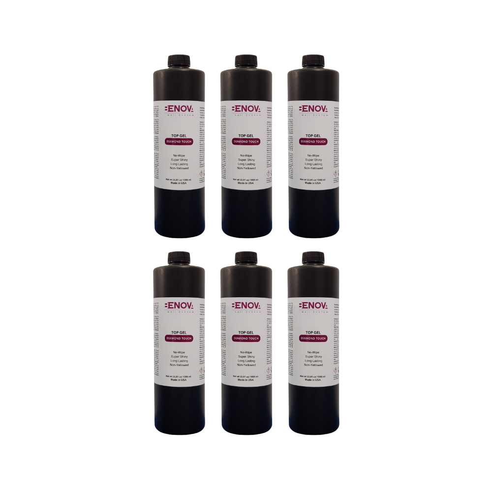 Benova Top Gel No-Wipe Premium - Diamond Touch Pack 6pcs x 1000ml