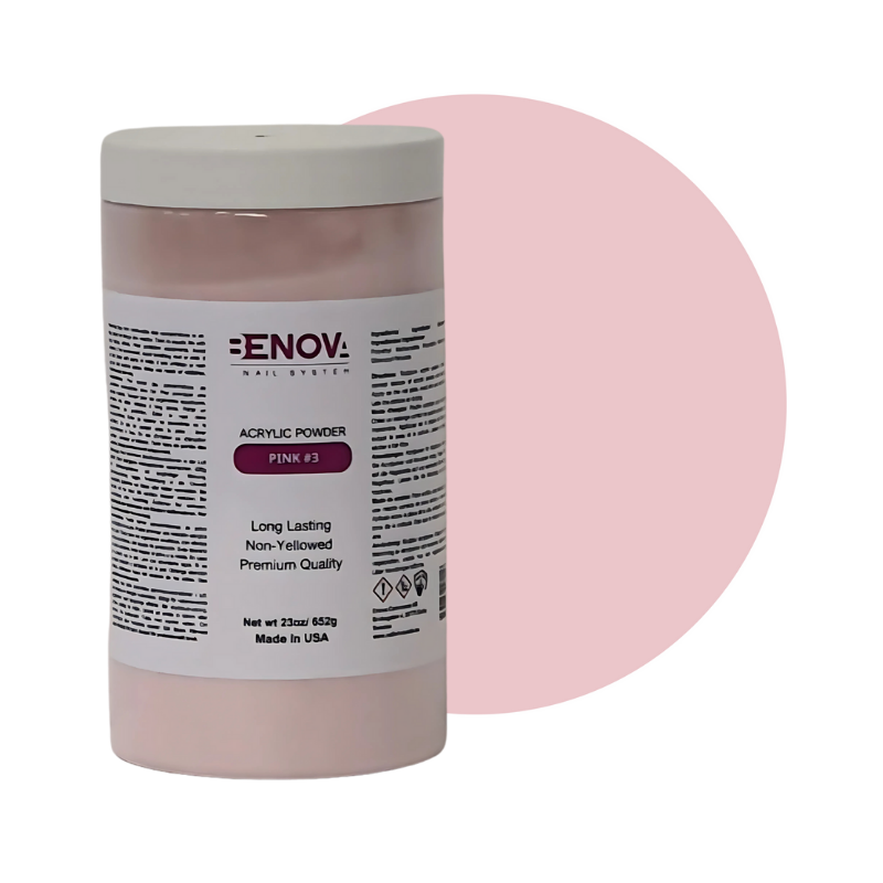 BENOVA ACRYLIC POWDER – PINK 3 650g