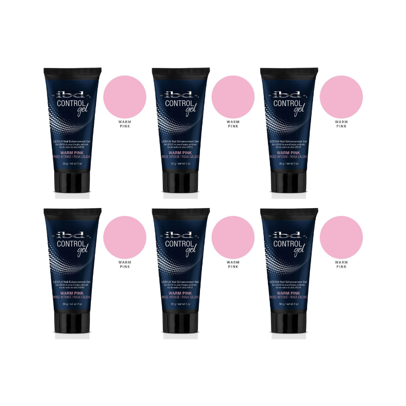 IBD Control Polygel - WARM PINK - Pack 6 x 2oz/56g