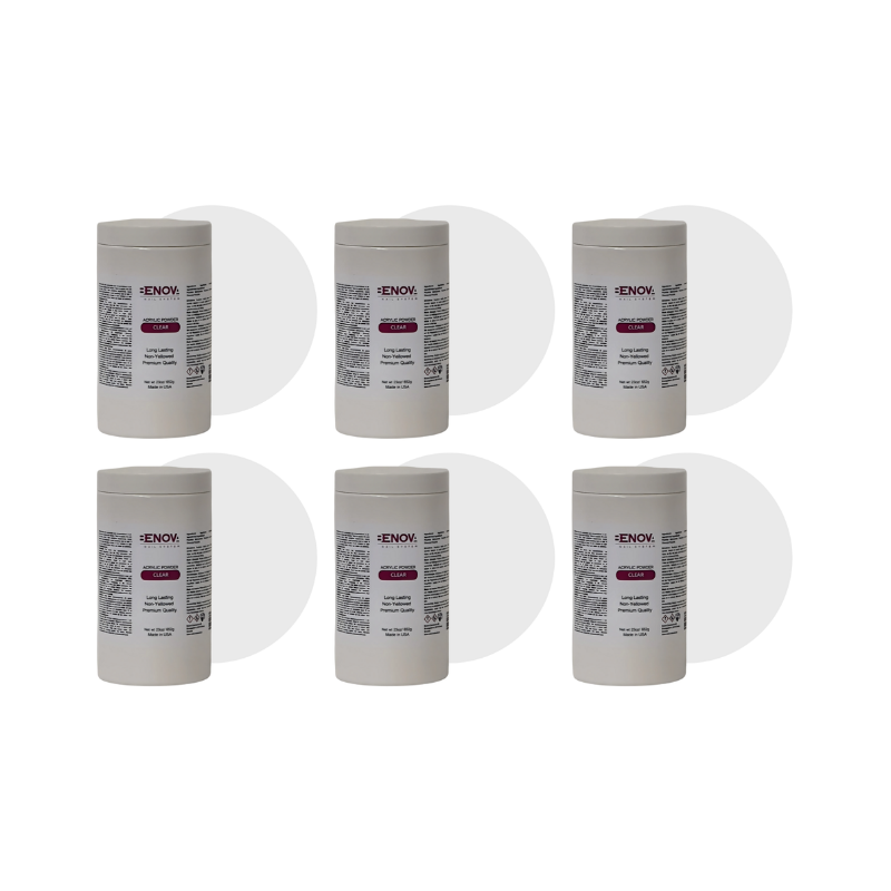 BENOVA ACRYLIC POWDER – Clear - Pack 6 x 650g