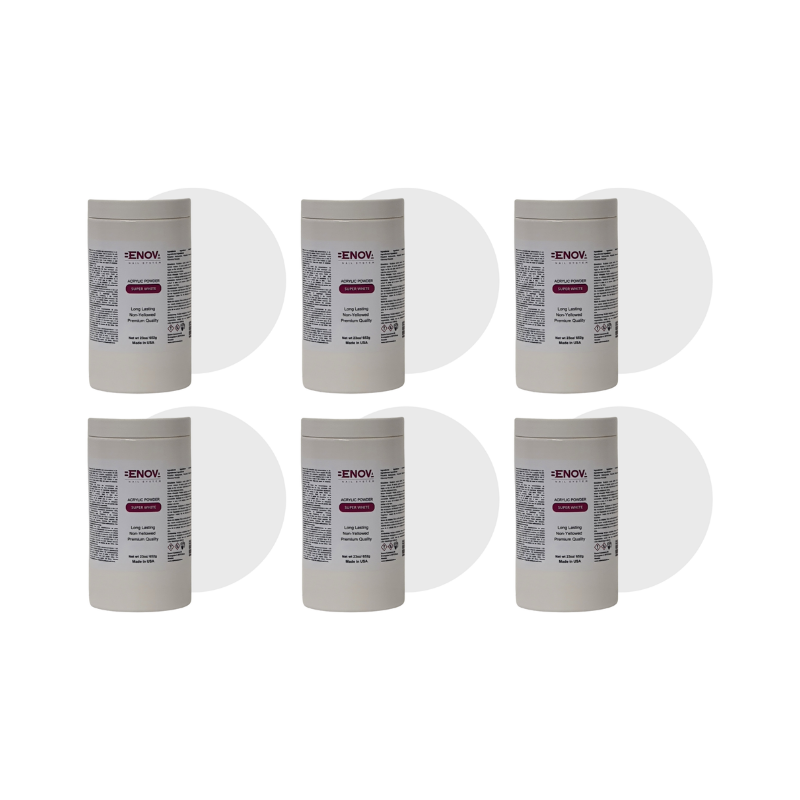 BENOVA ACRYLIC POWDER – Super White - Pack 6 x 650g