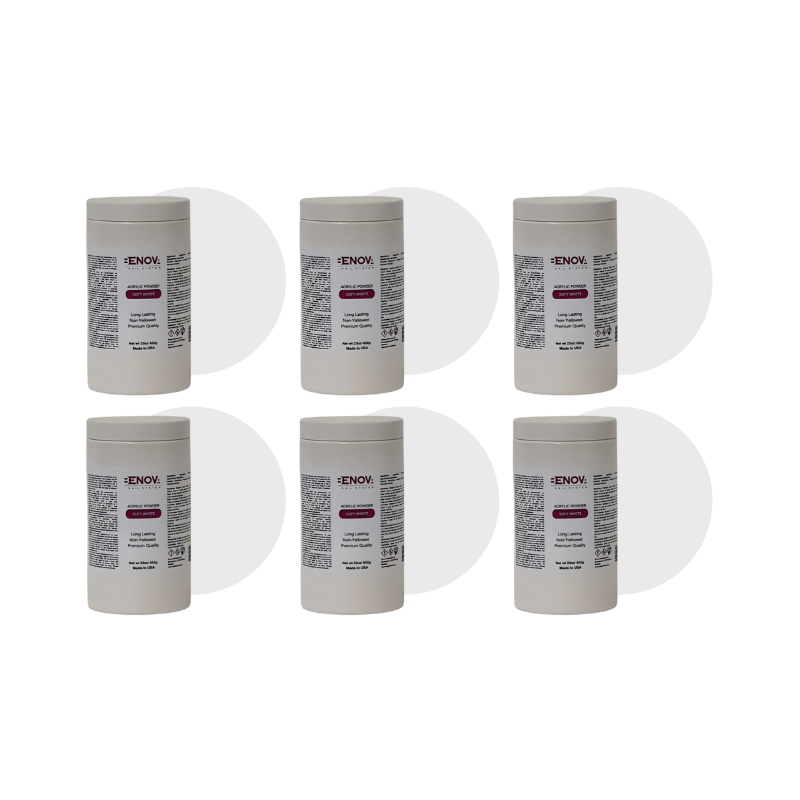 BENOVA ACRYLIC POWDER – Soft White - Pack 6 x 650g
