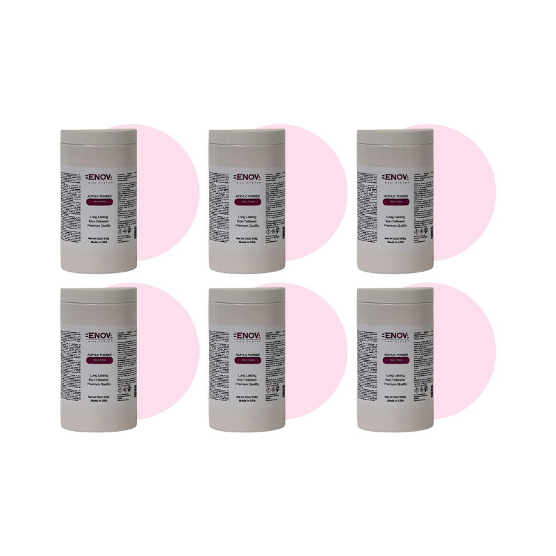 BENOVA ACRYLIC POWDER - True Pink - Pack 6 x 650g