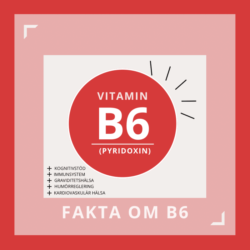 Vetenskapliga hälsofördelar av Vitamin B6.