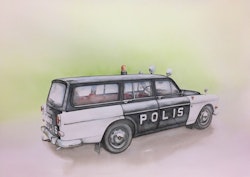 Fine Art Print - Volvo Amazon Kombi Polis