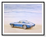 Fine Art Print Chevrolet Corvette Sting Ray 1963