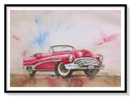 Fine Art Print - Buick Roadmaster Convertible 1953