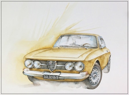 Fine Art Print - Alfa Romeo 1750 Gtv