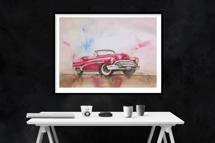 Fine Art Print - Buick Roadmaster Convertible 1953