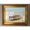Akvarellmålning Chevrolet Bel Air 1959 Inramad