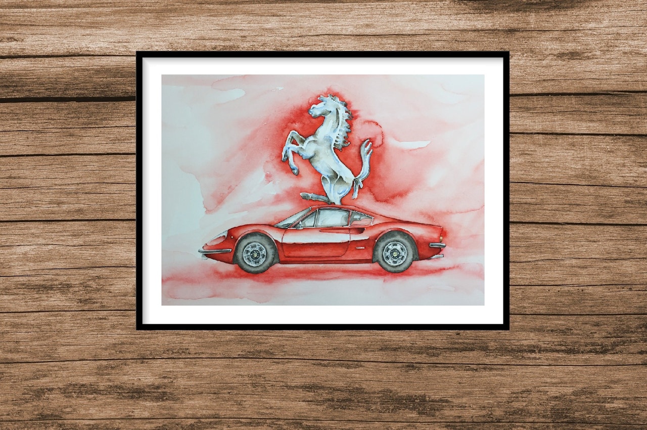 Fine Art Print - Ferrari Dino