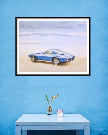 Fine Art Print - Chevrolet Corvette 1963