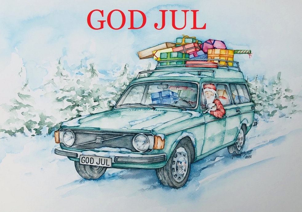 Julkort Volvo Express