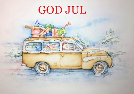 VOLVO Duett GOD JUL - Julkort 10st