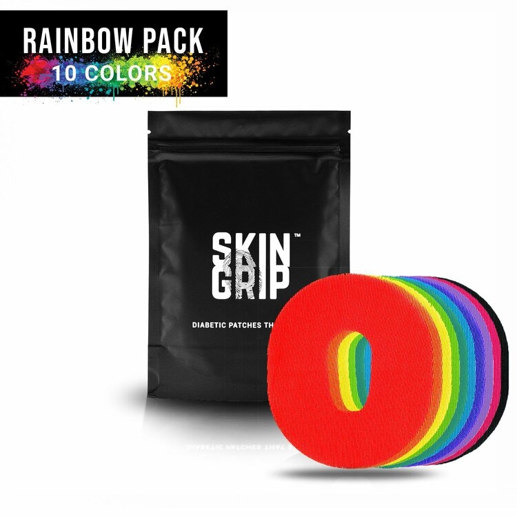 20x SkinGrip Dexcom G6 Adhesive Patches - Rainbow