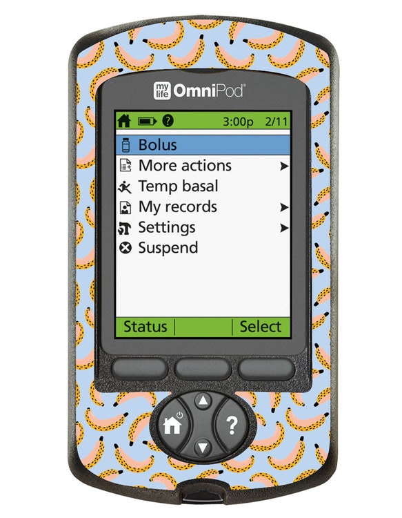 Omnipod PDM Sticker - Let´s go Bananas