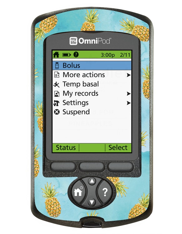 Omnipod PDM Sticker - Pineapples