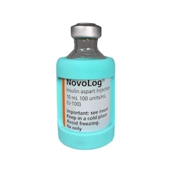 Insulin Vial Protective Silicone Sleeve Aqua