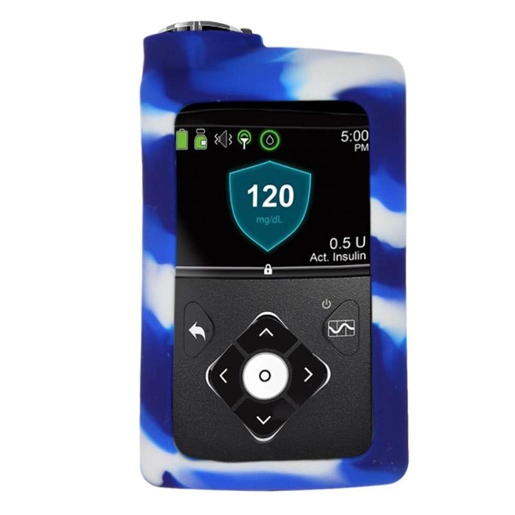 Medtronic MiniMed™ 630G, 670G, 770G, 780G Silikonskal - Blue White