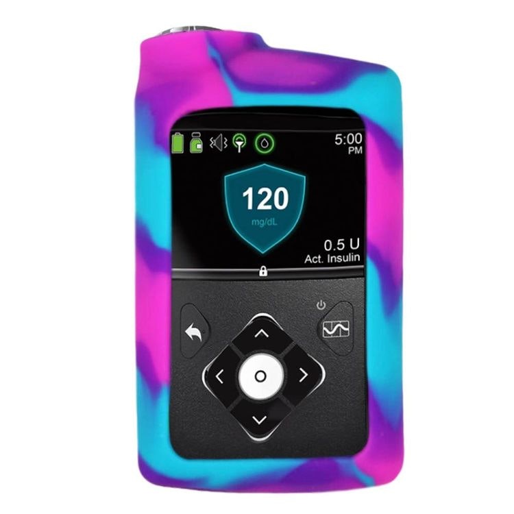 Medtronic MiniMed™ 630G, 670G, 770G, 780G - Silikonskal Pink Purple