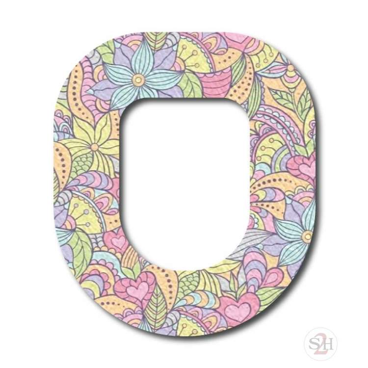 OverLay Patch Omnipod - Pastel Blooms