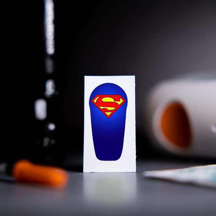 Sticker Dexcom G6 Transmitter - Superman