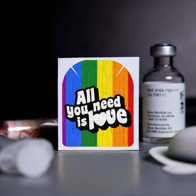 Stickers Omnipod - All You Need is Love