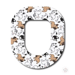 OverLay Patch Omnipod  - Puppies White