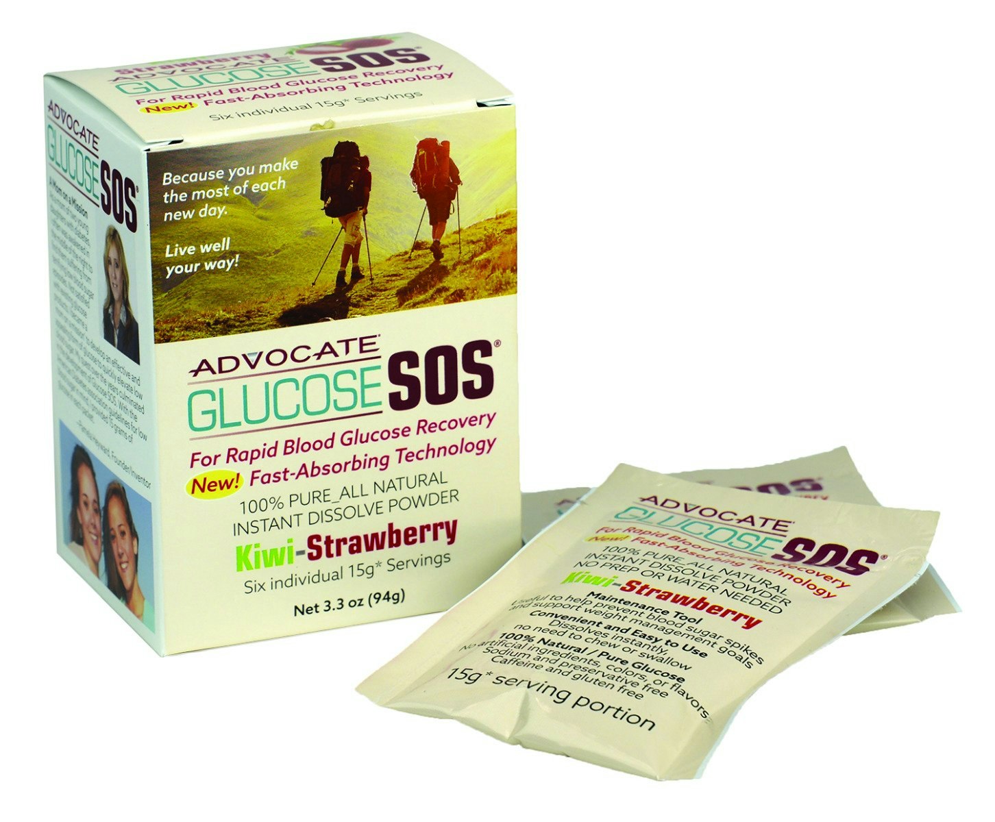 Glucose SOS Packs - Kiwi Strawberry