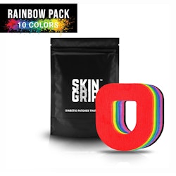20x SkinGrip Omnipod Adhesive Patches - Rainbow