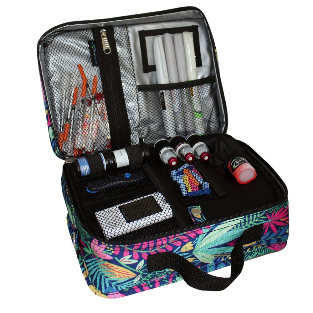 Insulated Diabetes Travel Bag - Tropic