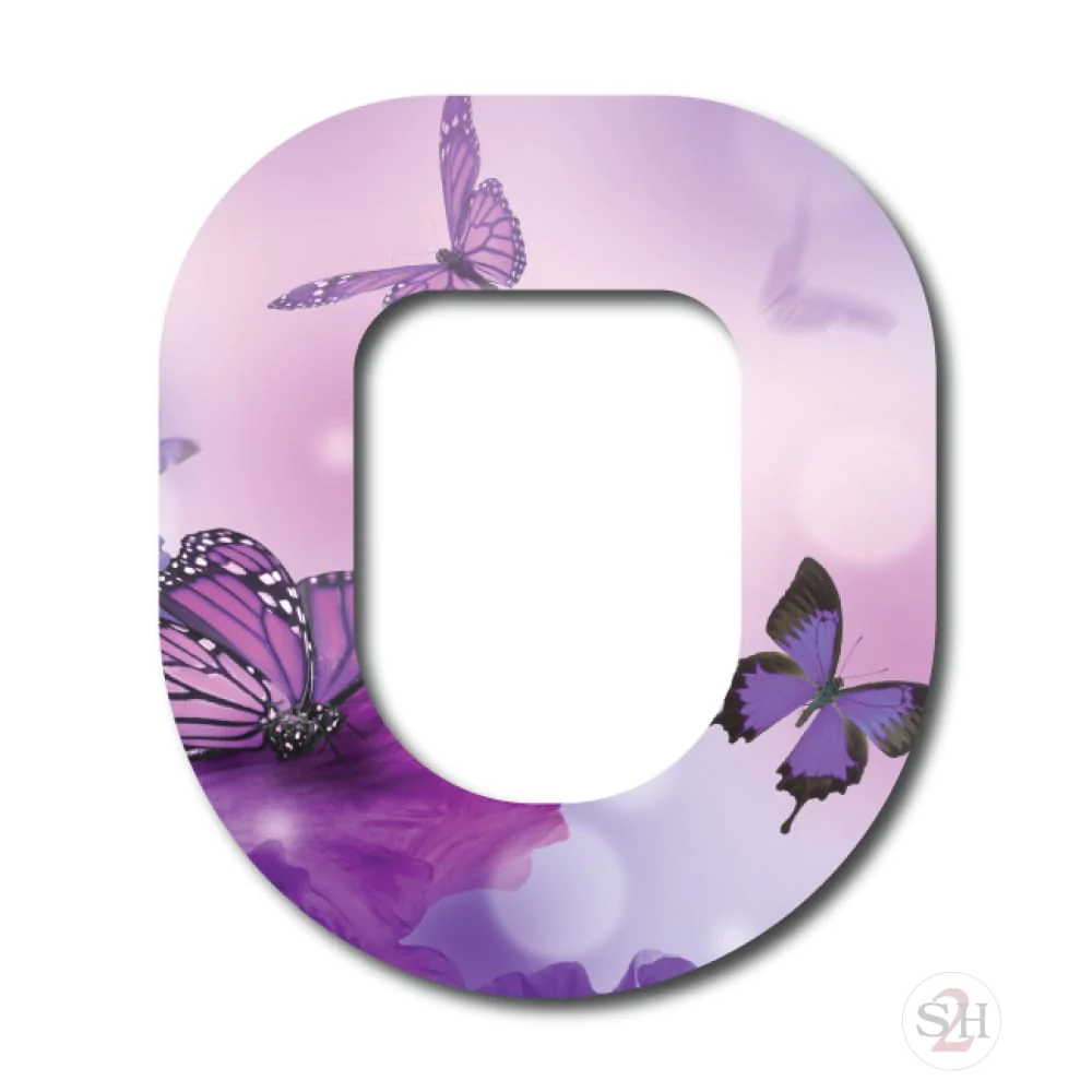 OverLay Patch Omnipod - Lavender Butterflies
