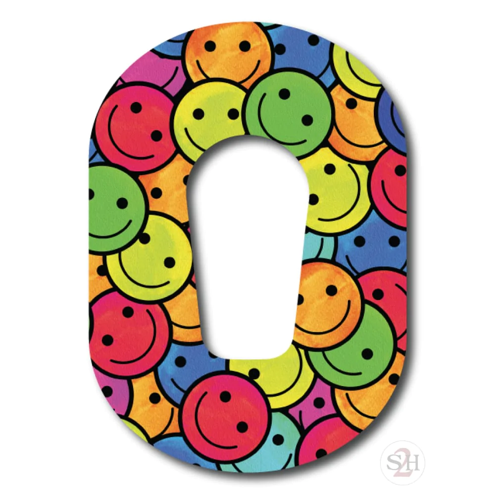 OverLay Patch Dexcom G6  - Colorful Smiles