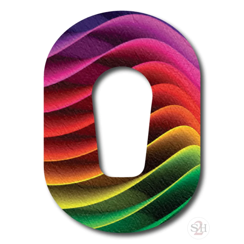OverLay Patch Dexcom G6  - Rainbow Wave