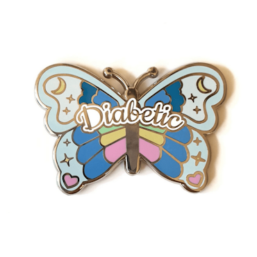 O.C. Pin - Diabetes Butterfly