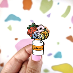 O.C. Enamel Pin - Insulin Vase