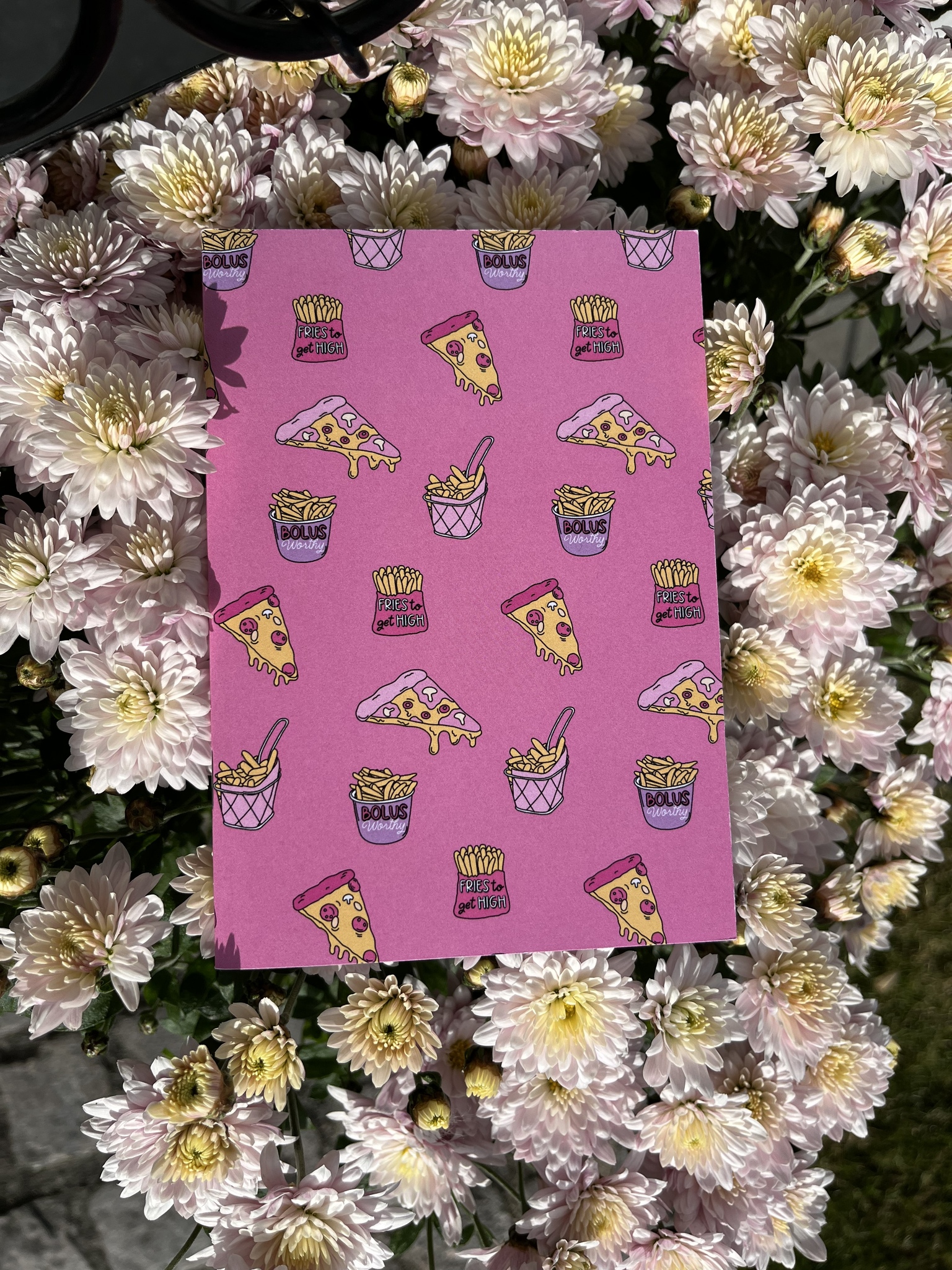 Worth the High Pizza & Fries Notebook