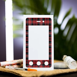 Omnipod DASH PDM Sticker - Red Plaid