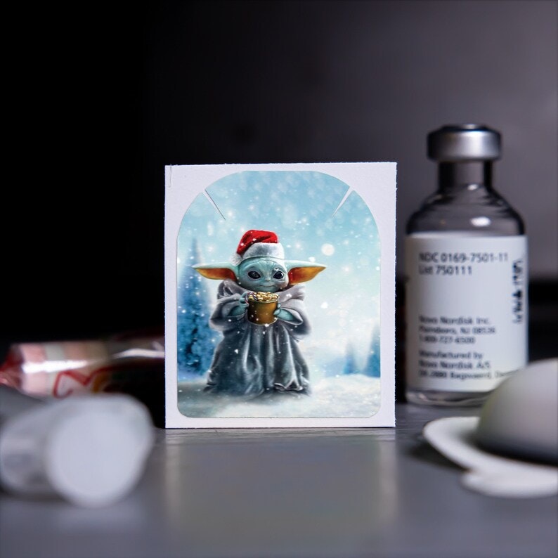 Stickers Omnipod - Yoda In The Snow