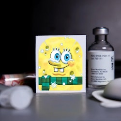 Stickers Omnipod - Spongebob Winter