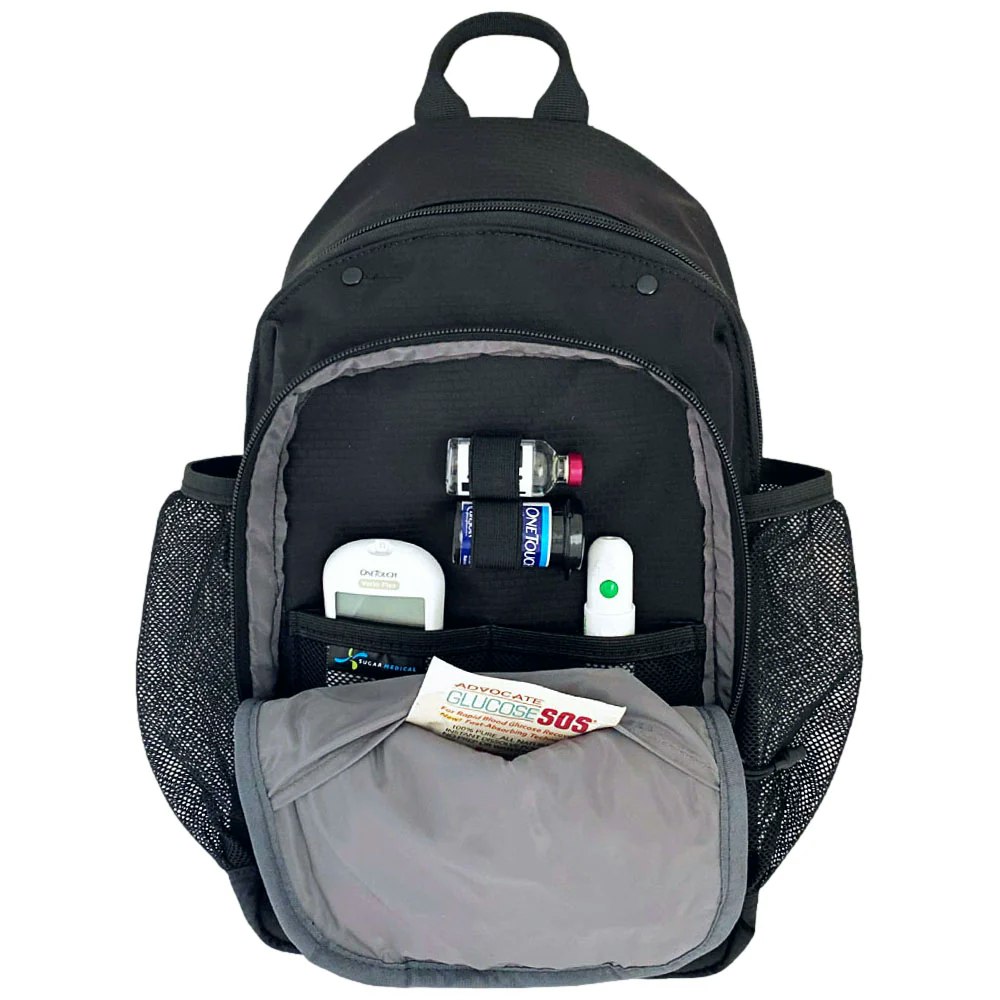 Diabetes Insulated Backpack - Black