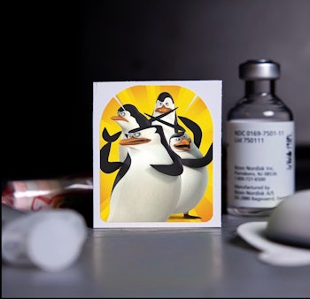 Stickers Omnipod - Penguins Madagascar