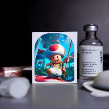 Stickers Omnipod - Toad