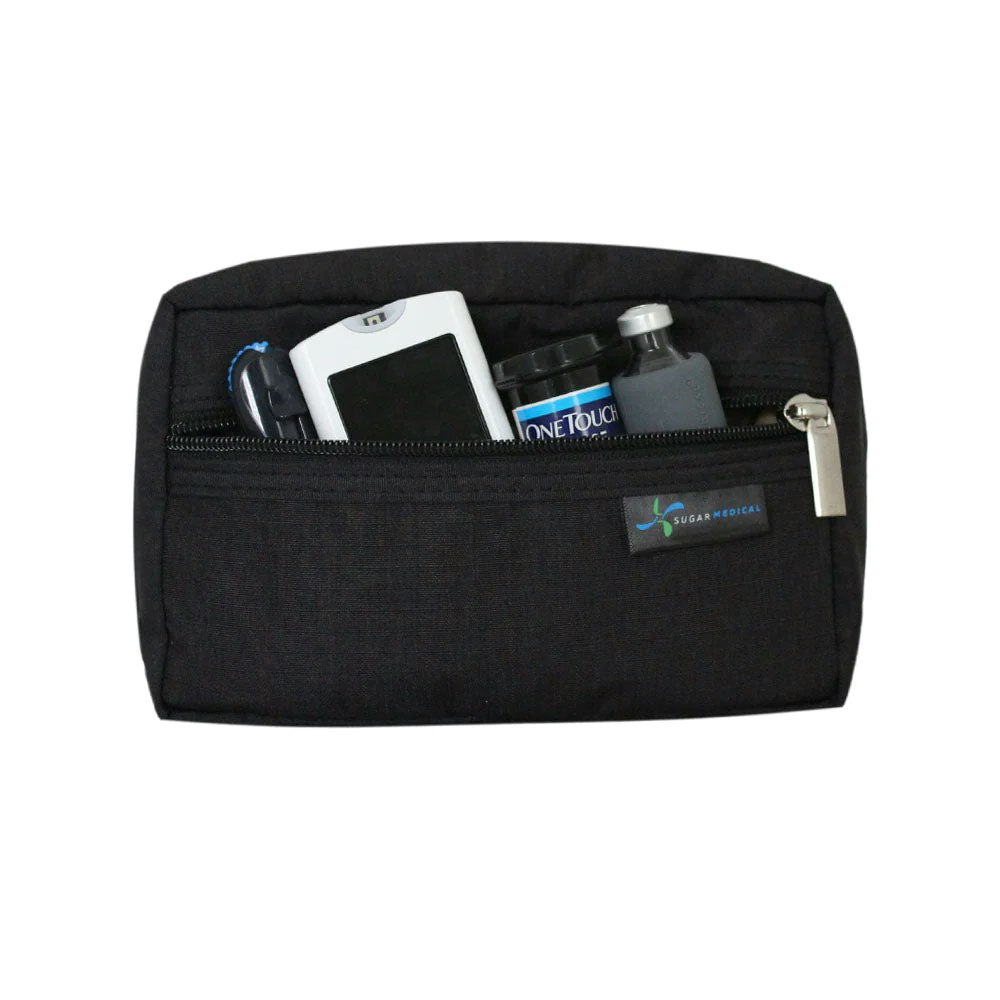 Insulated Diabetes Travel Bag - Black