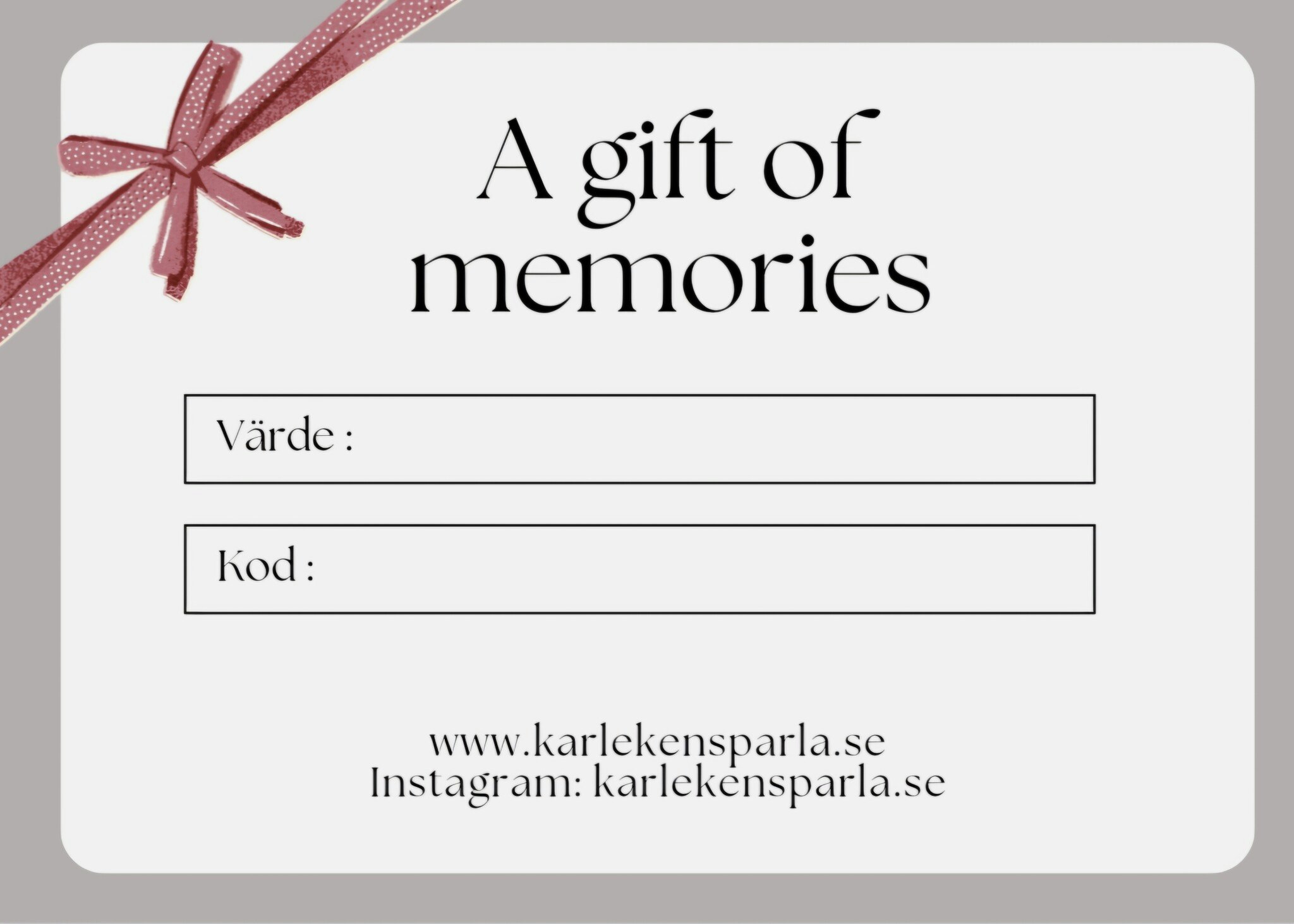 Presentkort